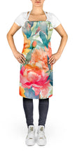 Load image into Gallery viewer, Peonies in Watercolor Apron – Artist-Designed Kitchen, BBQ &amp; Craft Apron