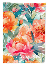 Load image into Gallery viewer, Peonies in Watercolor House Flag