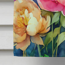 Load image into Gallery viewer, Peonies in Watercolor House Flag