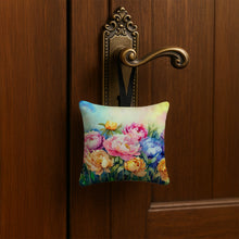 Load image into Gallery viewer, Peonies in Watercolor Hanging Square Fabric Ornament 3.5 × 3.5