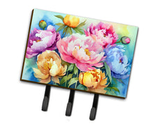 Load image into Gallery viewer, Peonies in Watercolor Leash or Key Holder