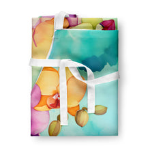 Load image into Gallery viewer, Orchids in Watercolor Apron – Artist-Designed Kitchen, BBQ &amp; Craft Apron