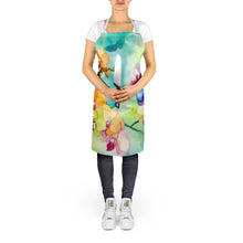 Load image into Gallery viewer, Orchids in Watercolor Apron – Artist-Designed Kitchen, BBQ &amp; Craft Apron