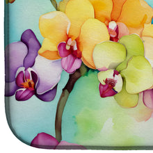 Load image into Gallery viewer, Orchids in Watercolor Dish Drying Mat