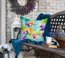 Load image into Gallery viewer, Orchids in Watercolor Throw Pillow