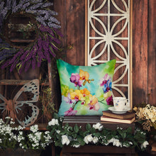 Load image into Gallery viewer, Orchids in Watercolor Throw Pillow