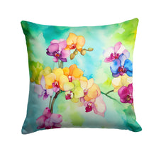 Load image into Gallery viewer, Orchids in Watercolor Throw Pillow