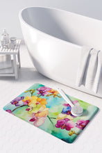 Load image into Gallery viewer, Orchids in Watercolor Memory Foam Kitchen Mat