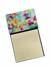 Load image into Gallery viewer, Orchids in Watercolor Sticky Note Holder- Refiilable Desk Accessory Note Pad