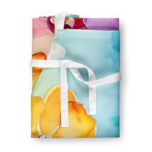 Load image into Gallery viewer, Orchids in Watercolor Apron – Artist-Designed Kitchen, BBQ &amp; Craft Apron