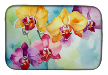 Load image into Gallery viewer, Orchids in Watercolor Dish Drying Mat