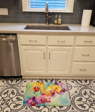 Load image into Gallery viewer, Orchids in Watercolor Memory Foam Kitchen Mat