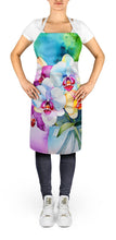 Load image into Gallery viewer, Orchids in Watercolor Apron – Artist-Designed Kitchen, BBQ &amp; Craft Apron