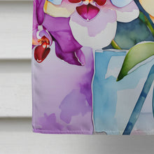 Load image into Gallery viewer, Orchids in Watercolor House Flag