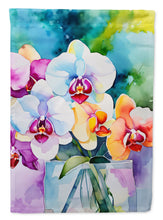 Load image into Gallery viewer, Orchids in Watercolor House Flag