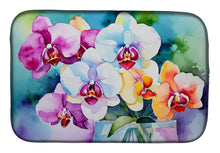 Load image into Gallery viewer, Orchids in Watercolor Dish Drying Mat