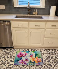 Load image into Gallery viewer, Orchids in Watercolor Memory Foam Kitchen Mat