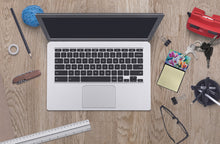 Load image into Gallery viewer, Orchids in Watercolor Sticky Note Holder- Refiilable Desk Accessory Note Pad