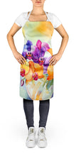 Load image into Gallery viewer, Orchids in Watercolor Apron – Artist-Designed Kitchen, BBQ &amp; Craft Apron