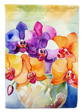 Load image into Gallery viewer, Orchids in Watercolor House Flag