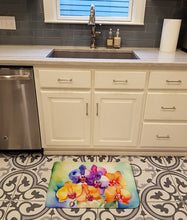 Load image into Gallery viewer, Orchids in Watercolor Memory Foam Kitchen Mat