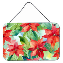 Load image into Gallery viewer, Poinsettias in Watercolor Wall or Door Hanging Prints
