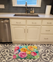 Load image into Gallery viewer, Ranunculus in Watercolor Memory Foam Kitchen Mat
