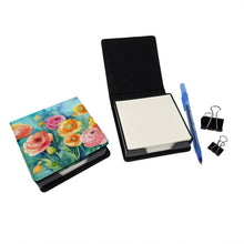 Load image into Gallery viewer, Ranunculus in Watercolor PU Leather Note Paper Holder