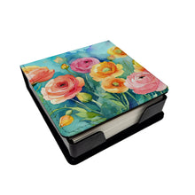 Load image into Gallery viewer, Ranunculus in Watercolor PU Leather Note Paper Holder