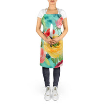 Load image into Gallery viewer, Ranunculus in Watercolor Apron – Artist-Designed Kitchen, BBQ &amp; Craft Apron