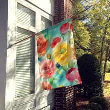 Load image into Gallery viewer, Ranunculus in Watercolor House Flag