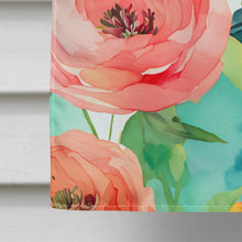 Load image into Gallery viewer, Ranunculus in Watercolor House Flag