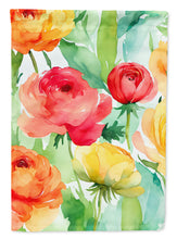 Load image into Gallery viewer, Ranunculus in Watercolor House Flag