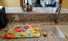 Load image into Gallery viewer, Ranunculus in Watercolor Dish Drying Mat