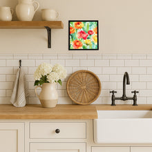Load image into Gallery viewer, Ranunculus in Watercolor Framed Metal Print