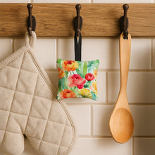 Load image into Gallery viewer, Ranunculus in Watercolor Hanging Square Fabric Ornament 3.5 × 3.5