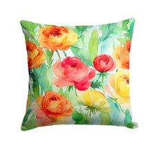 Load image into Gallery viewer, Ranunculus in Watercolor Throw Pillow