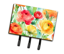 Load image into Gallery viewer, Ranunculus in Watercolor Leash or Key Holder