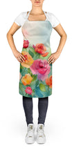 Load image into Gallery viewer, Roses in Watercolor Apron – Artist-Designed Kitchen, BBQ &amp; Craft Apron