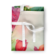 Load image into Gallery viewer, Roses in Watercolor Apron – Artist-Designed Kitchen, BBQ &amp; Craft Apron