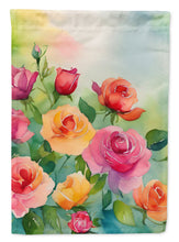 Load image into Gallery viewer, Roses in Watercolor House Flag