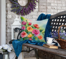 Load image into Gallery viewer, Roses in Watercolor Throw Pillow