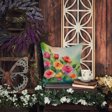 Load image into Gallery viewer, Roses in Watercolor Throw Pillow
