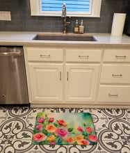 Load image into Gallery viewer, Roses in Watercolor Memory Foam Kitchen Mat