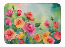 Load image into Gallery viewer, Roses in Watercolor Memory Foam Kitchen Mat