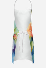 Load image into Gallery viewer, Roses in Watercolor Apron – Artist-Designed Kitchen, BBQ &amp; Craft Apron