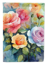 Load image into Gallery viewer, Roses in Watercolor House Flag