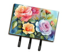 Load image into Gallery viewer, Roses in Watercolor Leash or Key Holder