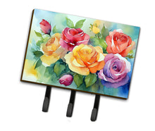 Load image into Gallery viewer, Roses in Watercolor Leash or Key Holder