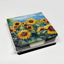 Load image into Gallery viewer, Sunflowers in Watercolor PU Leather Note Paper Holder